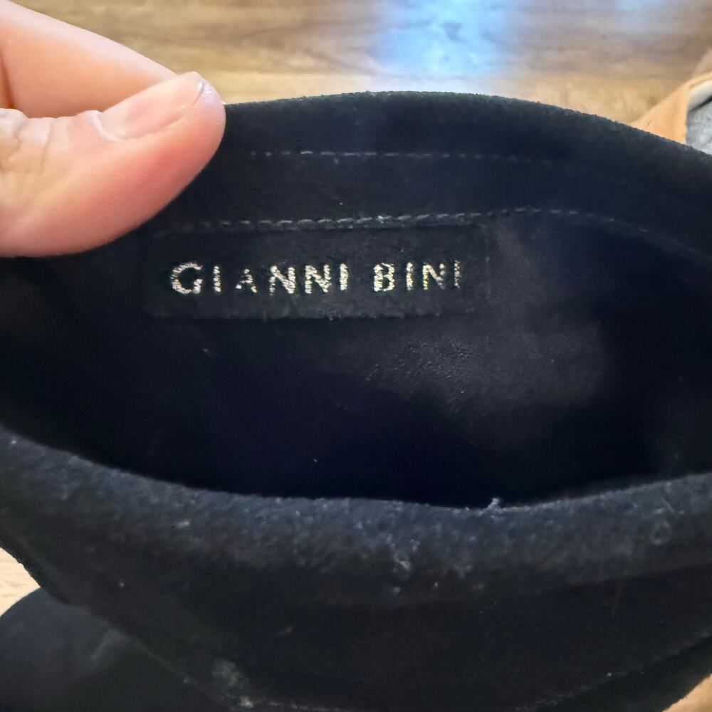 Gianni Bini Knee High Slouch Boots Women's Black Suede Size 8? Worn Very Little - Picture 5 of 8